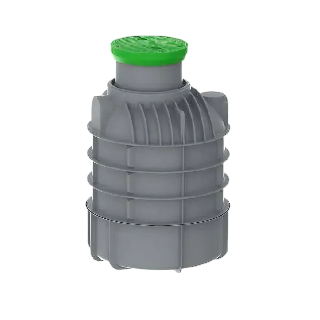 MW Regenwatertank verticaal, 1700 L, Ø1300 x 2050 mm