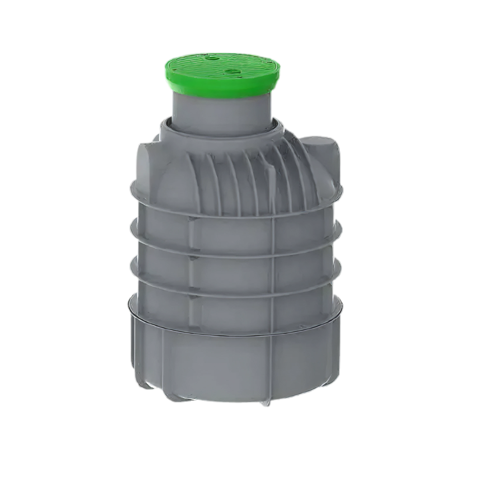 MW Regenwatertank verticaal, 2000L, Ø1300 x 2300